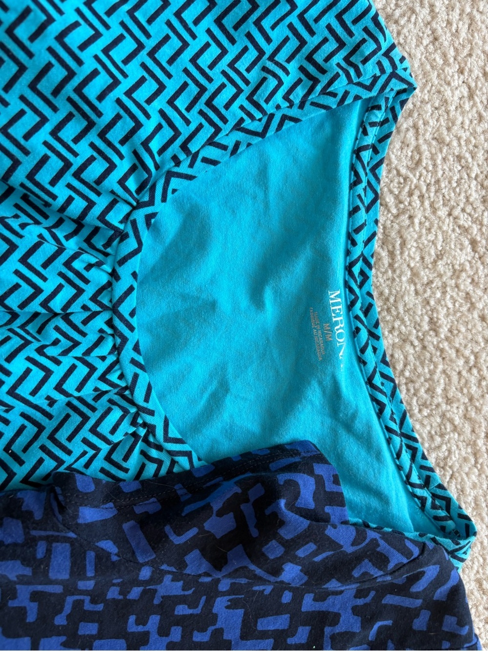 Merona Short Sleeve Scoop Neck Tops - Black, Teal, Navy - Picture 5 of 6
